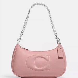 Coach Teri Shoulder Bag with Signature Quilting in pink nappa leather